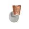 Besa Lighting Nico 4 Mini Sconce, Stone Copper Foil, Satin Nickel Finish, 1x40W Halogen 1SW-5125CF-SN - alternate 1